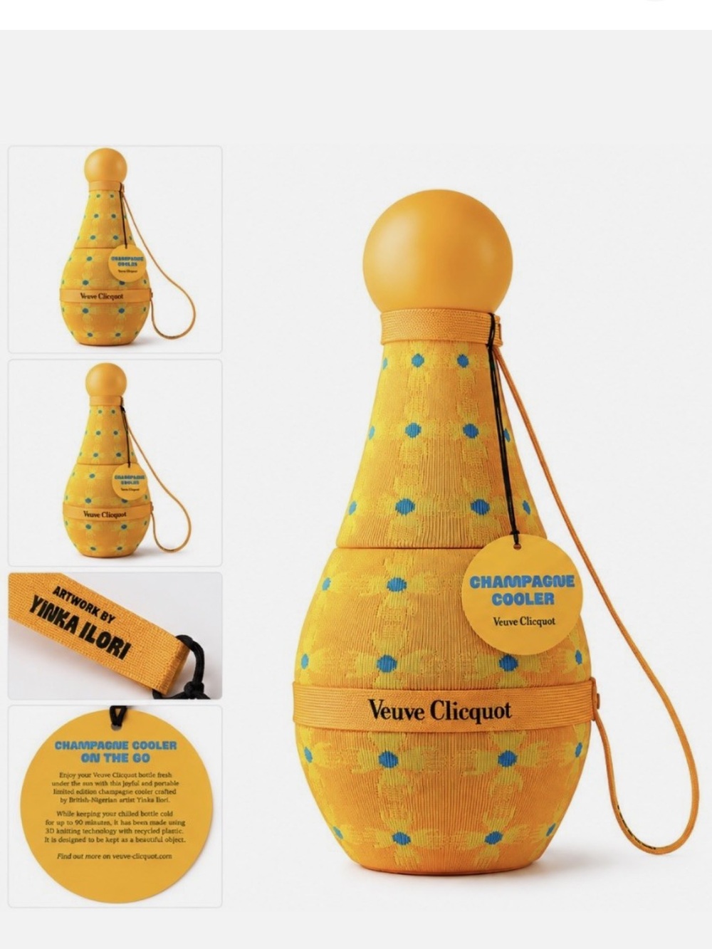 Veuve cliquot Yellow Polka Dot Champagne Cooler